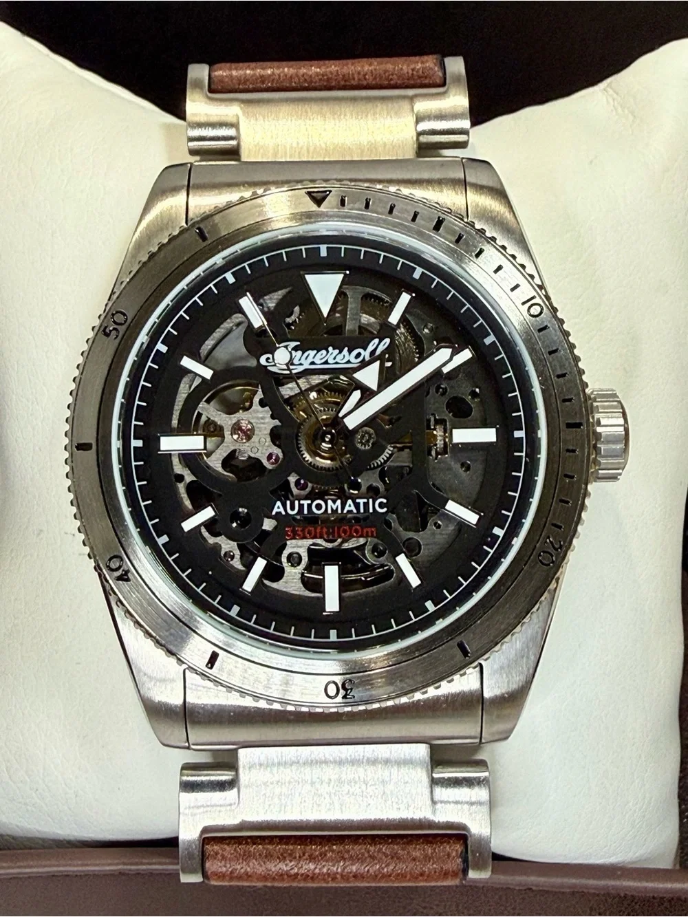 Ingersoll The Scovill Skeleton Automatic Classic Mens Watch